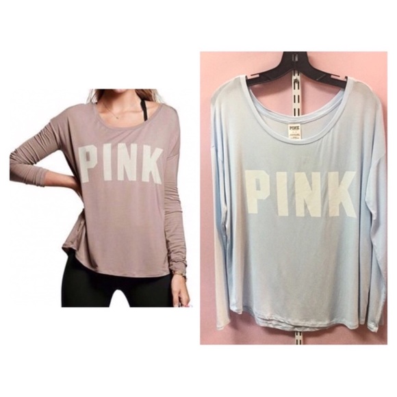PINK Victoria's Secret Tops - PINK Victoria’s Secret Pink Logo Shirt